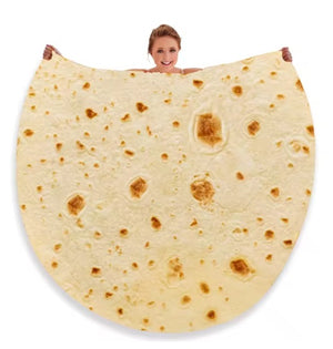 ✨🌮Cobija de Alta Calidad con Diseño de Tortilla, ¡Estilo y Comodidad! 🌯😄